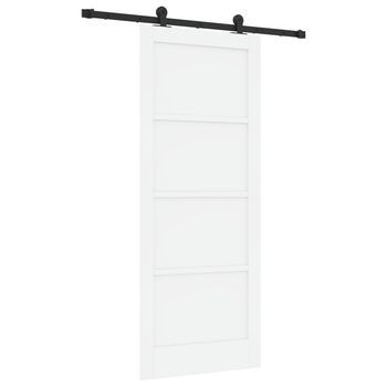 Puerta Corredera Orkdal Blanco 83 X 202 Cm Vidaxl