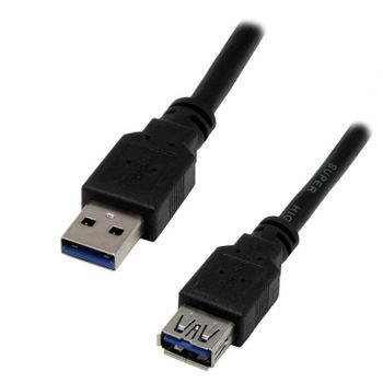 Cable USB 3.0 MCL 3 m Macho/Hembra Negro