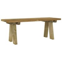 banco de jardin  banco de exterior  silla de jardin madera maciza de pino impregnada 110 cm