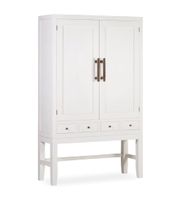 aparador de madera de mindi blanco anch 110 cm