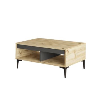 Mesa de centro yurupa aristo 90 cm fieltro - antracita