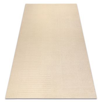 Alfombra De Lana Textura 488.10.la100 Osta - Pauta, Marco Geométrico  200x300 Cm