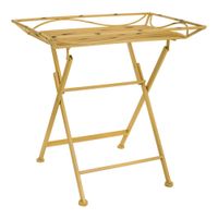 mesa auxiliar de metal