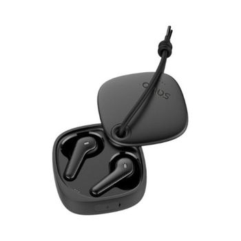 Auriculares Savio inalámbricos bluetooth 5.3 autonomía 8h con carga rápida negros