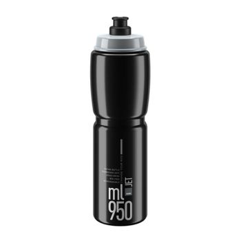 ELITE | Bidón De Hidratación JET 950ml -negro - Marca: Elite Modelo: Jet Volumen: 900 cc Color: Negro/Gris