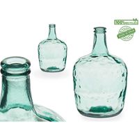 factory cuadros - jarron decorativo bakari de cristal - medidas 19 x 19 x 29 5 cm - capacidad 4l