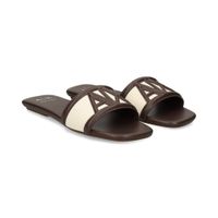armani exchange sandalias planas mujer - blanco talla 39