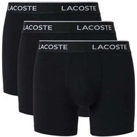 lacoste boxer 3 pack cotton stretch boxer briefs black para hombre
