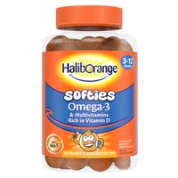 haliborange omega-3  multivitamin orange softies