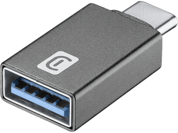 Adaptador USB a USB-C- CellularLine Car Adapter USBA2CCARADAPTERK, USB-C USB-C, Negro