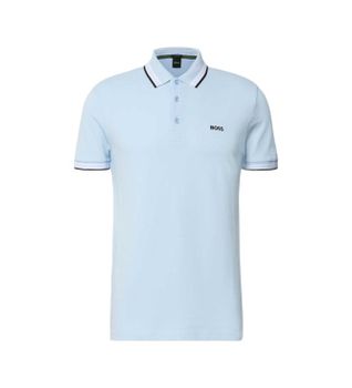 BOSS para hombre. 50469055 Polo Paddy azul cielo (S), Casual, Algodón, Manga corta