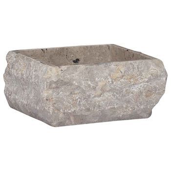 Lavabo De Baño Moderno | Lavabo Gris Mármol 30x30x13 Cm