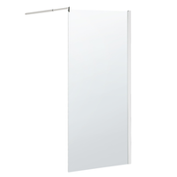 mampara de ducha de vidrio templado 90x190 cm ahaus