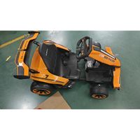 aiyaplay kart electrico para ninos 12 v go kart 2 motores asiento ajustable bateria de litio arranque progresivo naranja