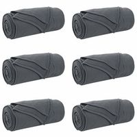 mantitas de sofa 6 uds gris oscuro 240 x 220 cm 444 kg lana vidaxl