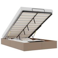 estructura cama otomana sin colchon 120x190 cm cappucino vidaxl