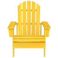 silla de jardin adirondack madera maciza de abeto amarilla cfw778232
