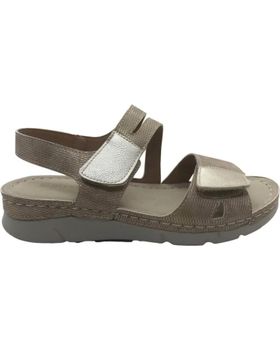 de MYSOFT SANDALIA CONFORT MUJER 25M022 PLATINO