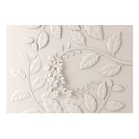 papel pintado 3d - paper flowers cream 200x140 cm