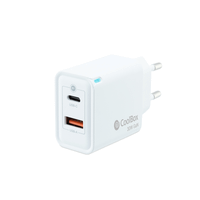 cargador usb pared coolbox gan 30w usb-cusb-a qc30 blanco
