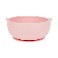 cuenco de silicona whale rosa