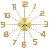 reloj de pared metal 50 cm oro dec022218