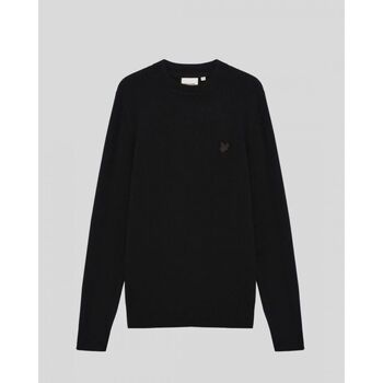 Lyle & Scott Jersey KN2200V COTTON MERINO FULL ZIP-Z865 BLACK para hombre