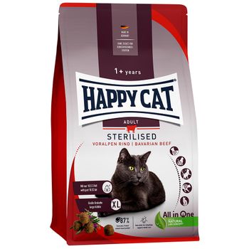 Happy Cat Adult Sterilised con vacuno de los Prealpes - 10 kg