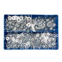 box of 1550 assorted flat washers