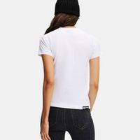karl lagerfeld tops y camisetas klj slim ss tee para mujer