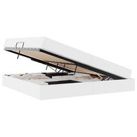 cama con almacenamiento y colchon 2 uds cuero vidaxl
