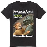 star trek camiseta cat fight para hombre