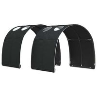 tunel de cama 2 uds negro poliester vidaxl
