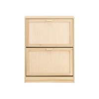 zapatero con 2 solapas y 4 baldas mdf natural