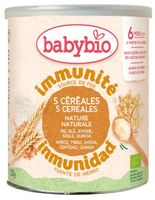 babybio inmunidad papilla 5 cereales 6m 220 gr