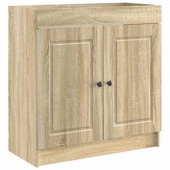 Cabinet Debajo Del Fregadero Roble Sonoma 78,5 X 37,5 X 81 Cm Vidaxl