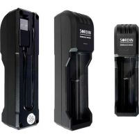 cargador bateria li-ion sordin 14500 18650 usb negro