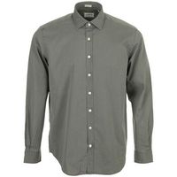 cafe coton camisa manga larga bio gabardine lave para hombre