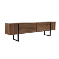 soporte de tv de madera serenity 180 x 30 x 50 cm - nogal