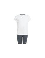 chandal de fitness adidas essentials jogger essentials 3bandas nina blanco