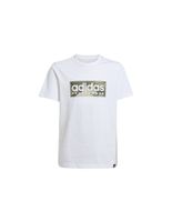 camiseta adidas camo lin nino blanco