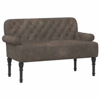 sofa amoroso con botones acolchados gris oscuro vidaxl