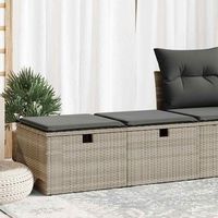 set sofas jardin y cojines 2 uds  juego de muebles de jardin ratan sintetico acacia gris cfw24352