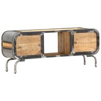 mueble de tv madera maciza de mango 110x30x42 cm vidaxl