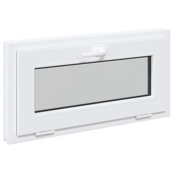 Ventana De Sótano Risor 80 X 40 Cm Pvc Y Vidrio Vidaxl