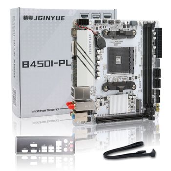 Placa base B450I PLUS ARGB Mini ITX, compatible con procesadores AMD AM4, doble canal DDR4, 2 ranuras M.2 NVME, compatible con la serie de procesadores Ryzen 1000-5000, para PC de juegos.