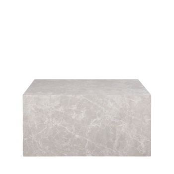 Mesa baja efecto mármol - Beige