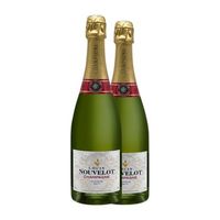 baron albert louis nouvelot saphir brut champagne 75 cl 12 vol pack de 2 unidades