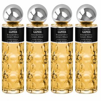Pack De 4 Eau De Parfum Hombre Saphir Excentric Man Elixir 200 Ml