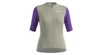 odlo essential heritage maillot de manga corta para mujer gris morado